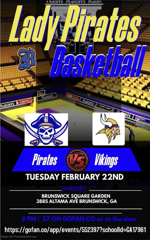 Let’s PACK THE GYM!!! Support OUR <a href="/BHS_LadyPirates/">BHS Lady Pirates Basketball</a> #5More #StayHumble #PlayTogether #YouGotThis #PiratePride 💙💛🏀