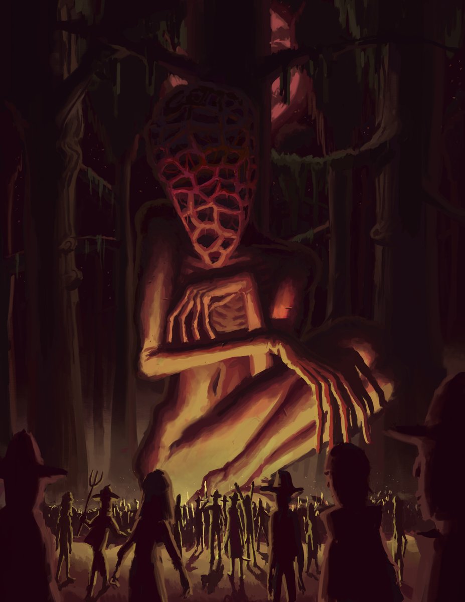 wyattsailors's tweet photo. 'The Strange Creature of Crooked Branch' done in Photoshop.
Done for Vaatividya's Bloodborne 2 conceptualization contest.
Check out my insta @ wyattsailors

#hplovecraft #bloodborne #horrorart #creature #trypophobia #amygdala https://t.co/77nBsfBiNi