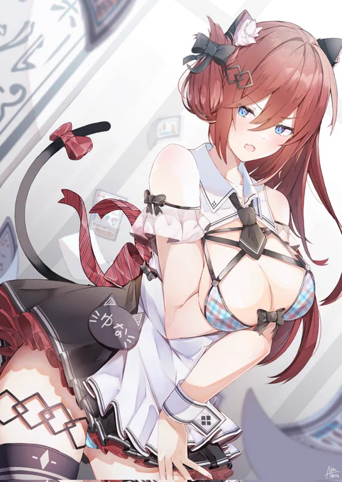 #猫の日なので猫耳の絵を晒そう 