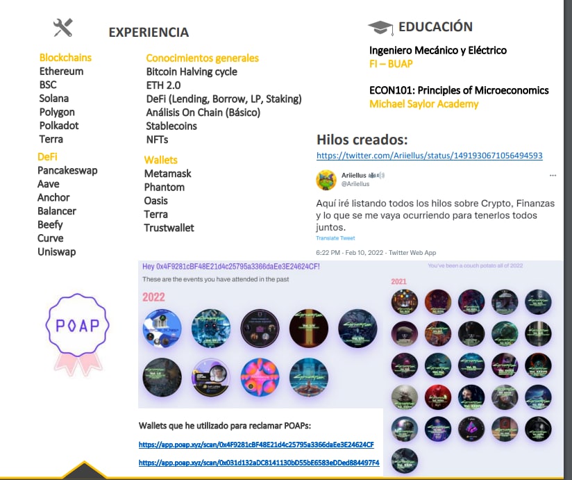 fiorescan's tweet photo. Web2 Resume // Web3 Resume https://t.co/lZlXbrCtsM