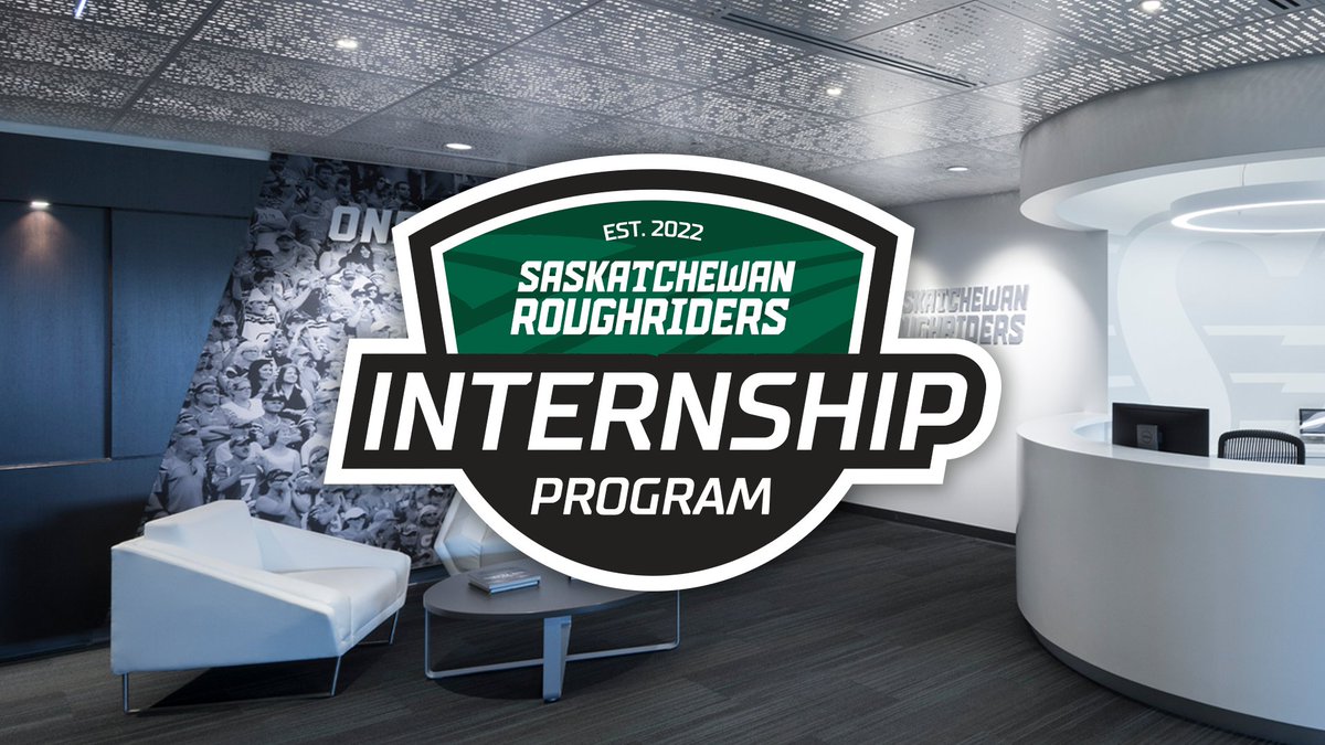 sskroughriders's tweet photo. Launching for the 2022 Season: The Saskatchewan Roughrider Internship Program. 

An opportunity to gain experience with a professional sports team, use your well deserved education, and work alongside a passionate team.

LEARN MORE | https://t.co/Lmsb9JrvHk https://t.co/RdiD06oiLG