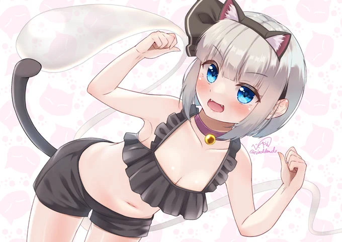 猫耳ランジェリー妖夢ちゃん再掲です#猫の日 #スーパー猫の日 