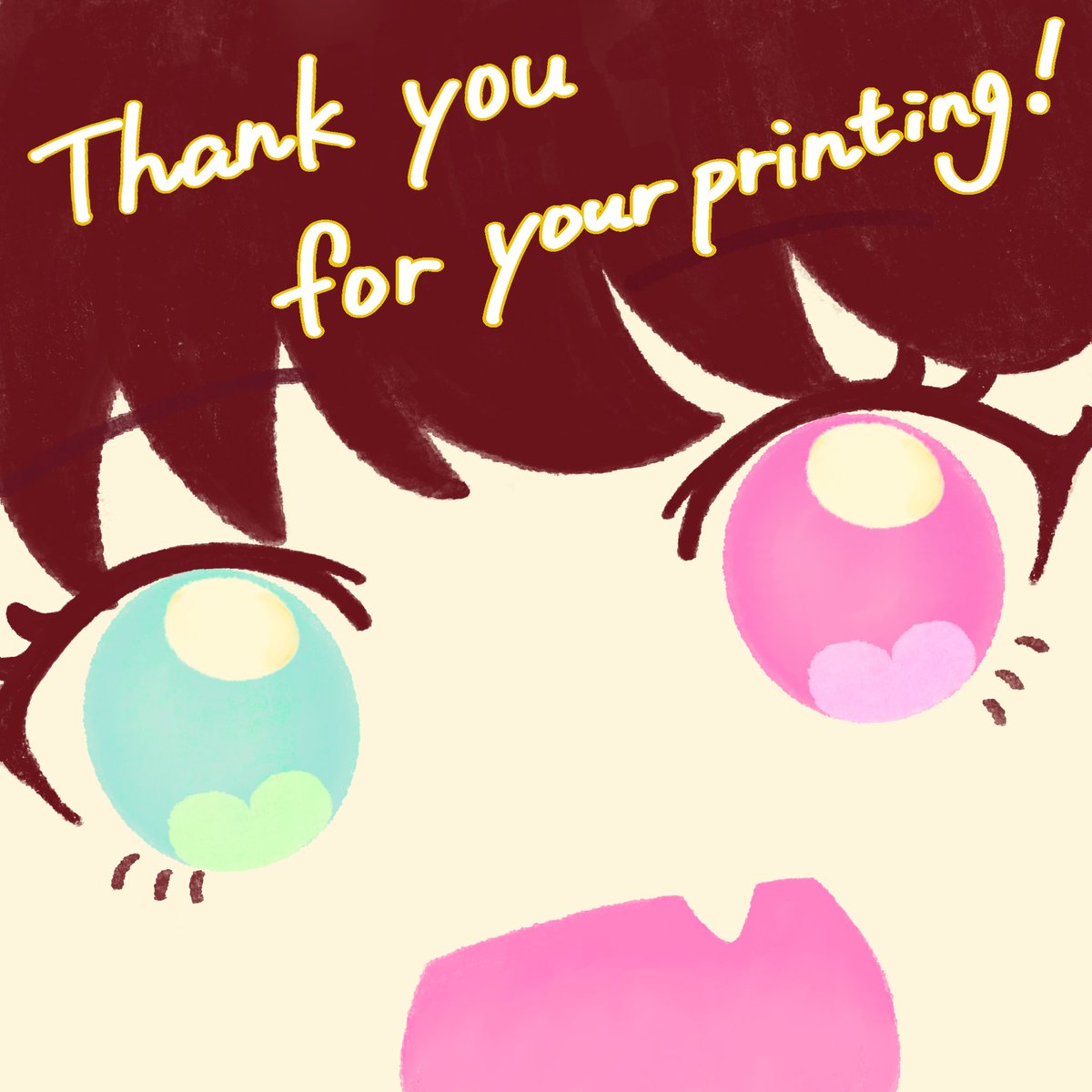 pickles_2434's tweet photo. ネップリそろそろ終わります！(有効期限が8時頃という表記なのでわからない)
プリントしてくださった方、RTいいねしてくださった方、ツイート見てくださった方ありがとうございました！
おかしっぽい配色にしようと思ってたのにたいしてならなかったけどありがとロアちゃんです👋🥰 https://t.co/2QAQtmNCxM