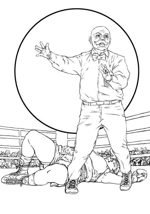 レフェリーのサニー志賀さん。 