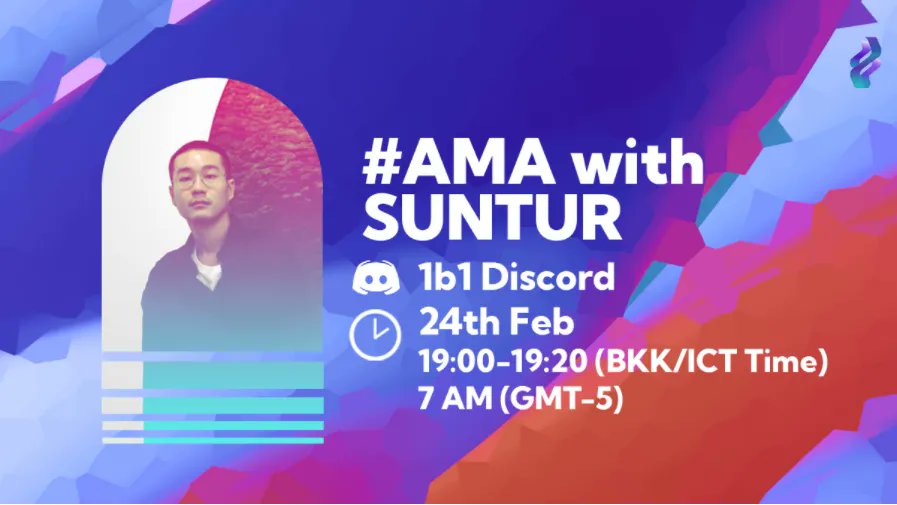 1b1art's tweet image. Save the date - 02/24!🕐Our first #AMA session will be on #Discord with a very special guest - @sunturofficial Start: 7 AM (GMT-5) 

👉Join us &amp;amp; ask your questions in the chat during the live event: discord.gg/h3ysjXgvNp 

#8760hours #1b1art #NFTartist