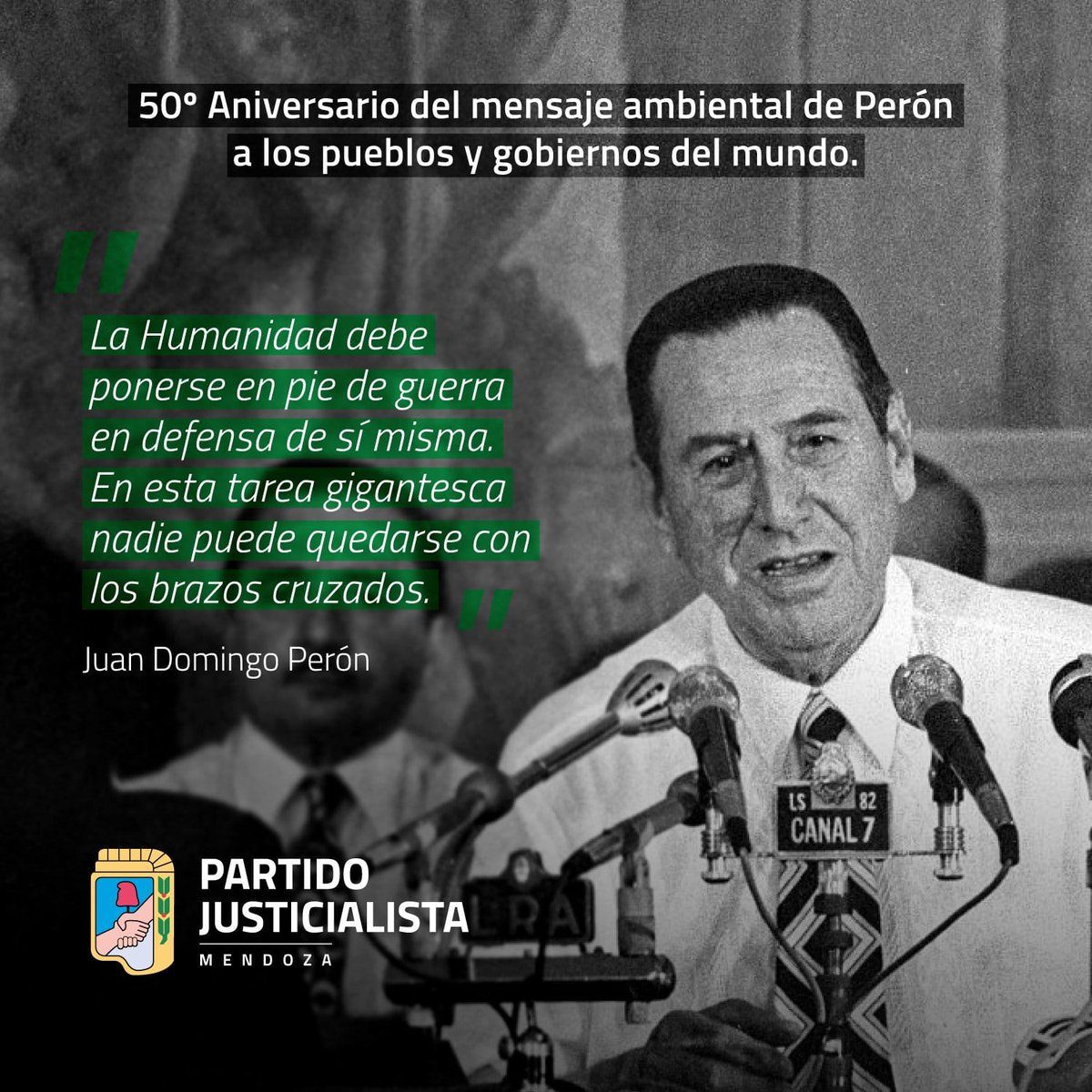 A los pueblos y gobiernos del 🌍

El texto parece contemporáneo, pero se publicó el 21 de febrero de 1972. 

Las palabras de Juan Domingo Perón siguen vigentes medio siglo después. 

Encontrá el magistral mensaje completo acá 👇🏼

archivoperonista.com/documentos/dec…