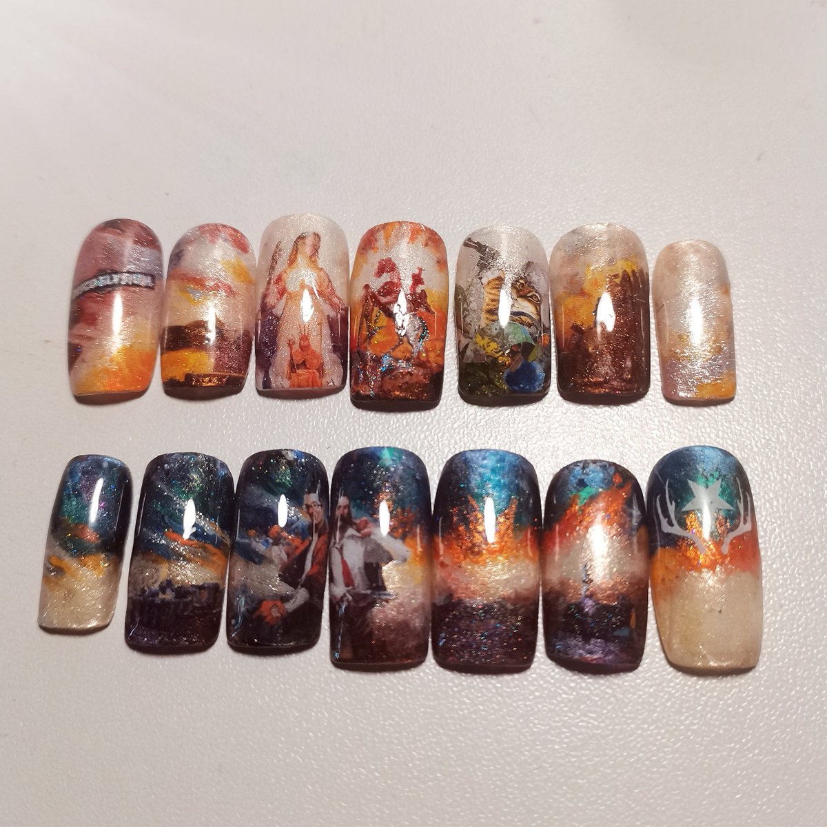 Oxycontin24601's tweet photo. #DiscoElysium Nailart! Made some improvements compared with the previous version 🥰 https://t.co/IEEC6r83lv