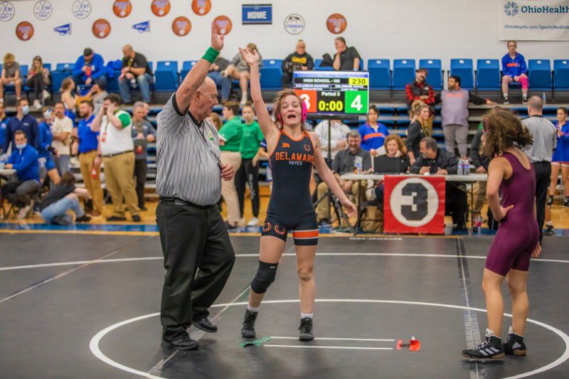 DTownPacers's tweet photo. Newest Hayes members of the Wall Of Champions. Congrats to Kelcey Dew placing 3rd at the State Wrestling Championships and Kasey Wells for placing 8th. The state tournament was held at Hilliard Davidson this past weekend. Pacer Nation!🐎 https://t.co/5AYIXzZ4zz