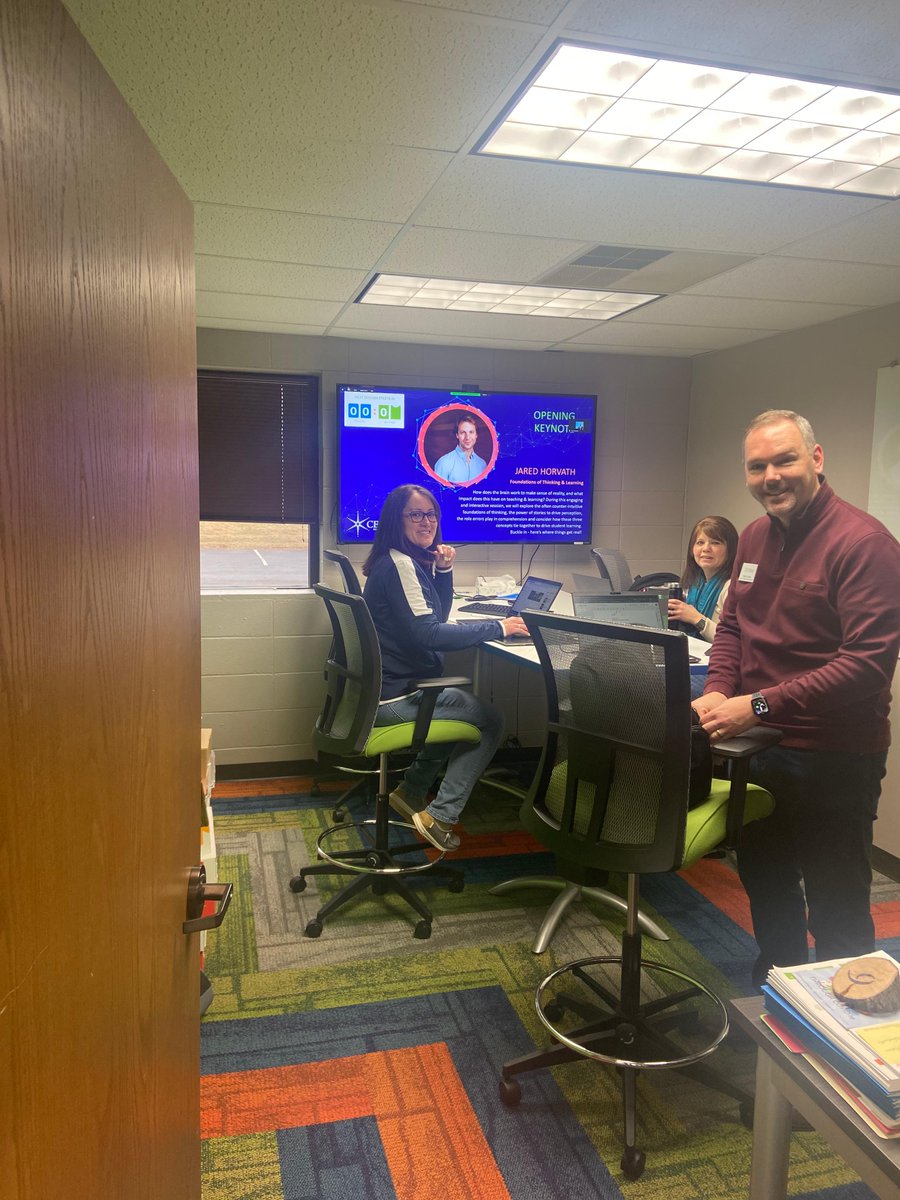 CESA6's tweet image. We hope you are having as much fun learning today as we are! Some of the CESA 6 team have taken over the offices for Spring into Success. What is your view? 

#springCESA6 #professionaldevelopment #education #k12 #teaching #teacher #students #learning