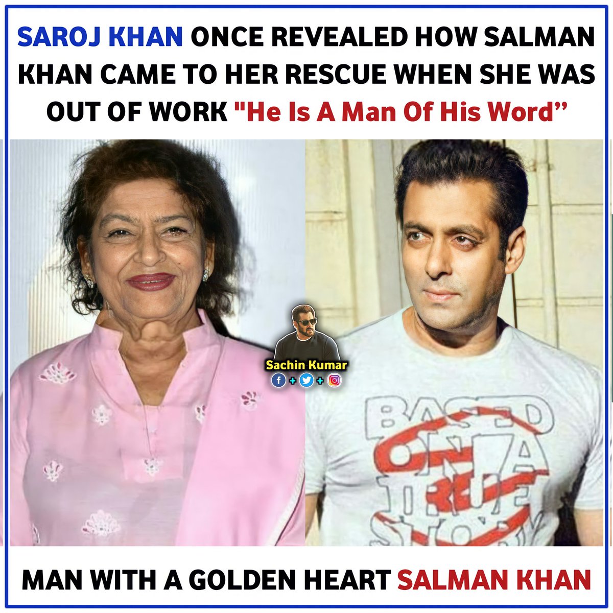 Megastar #SalmanKhan 
#SarojKhan