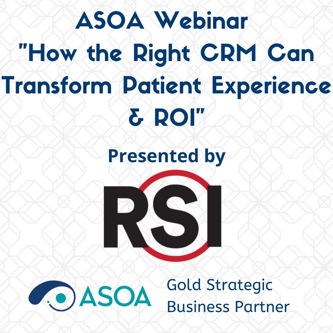 Red_Spot_Int's tweet photo. Our webinar with ASOA is right around the corner! Register today and join us this Thursday to talk more about how the right CRM can transform your practice: https://t.co/0hYIZGnDes https://t.co/GYRYe93kSG