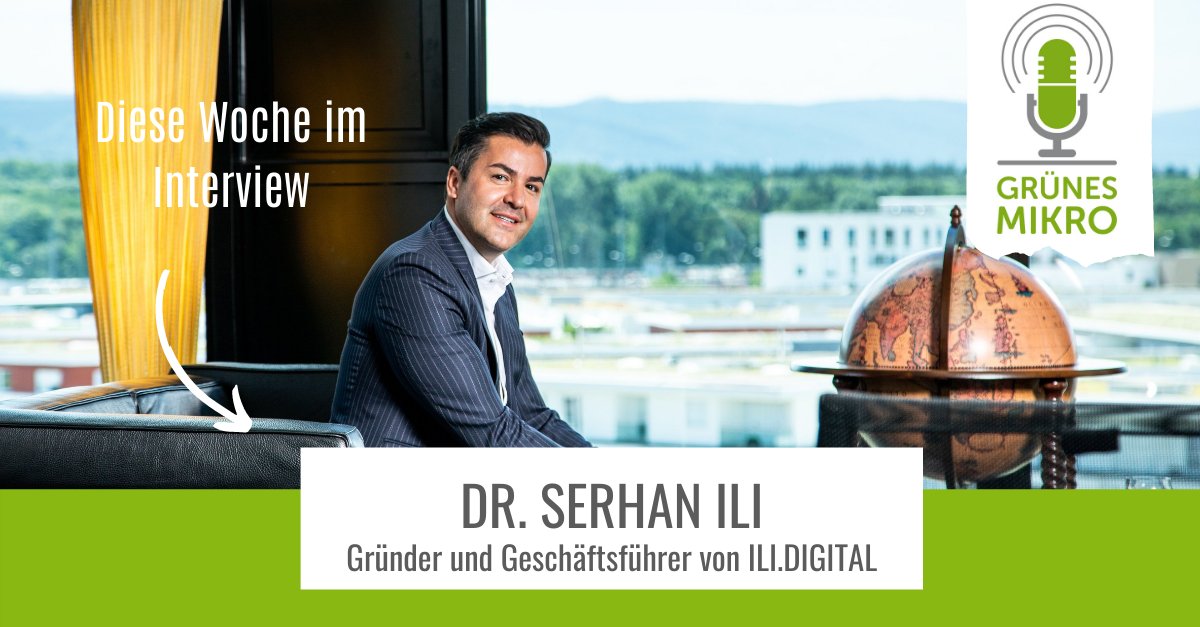 Wie passen #Digitalisierung und #Nachhaltigkeit zusammen? Darüber spricht Dr. Serhan Ili, Gründer der Unternehmensberatung ILI.DIGITAL, in dieser Woche in unserem Podcast #GrünesMikro. Reinhören! 🎧💚
gruenes-mikro.de/der-ceo-und-gr…