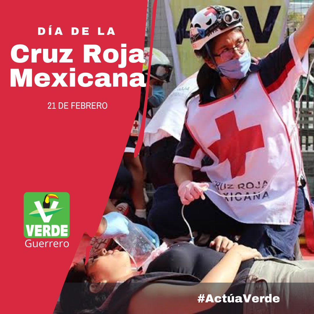 verdeguerrero_'s tweet photo. Fundada en 1910, la Cruz Roja Mexicana es una noble institución al servicio de la gente, siempre atenta a cualquier emergencia.
Nuestro reconocimiento a todas y todos los voluntarios que participan en ella.
#ActúaVerde 
#cruzrojamexicana https://t.co/rXTVDzlb1t