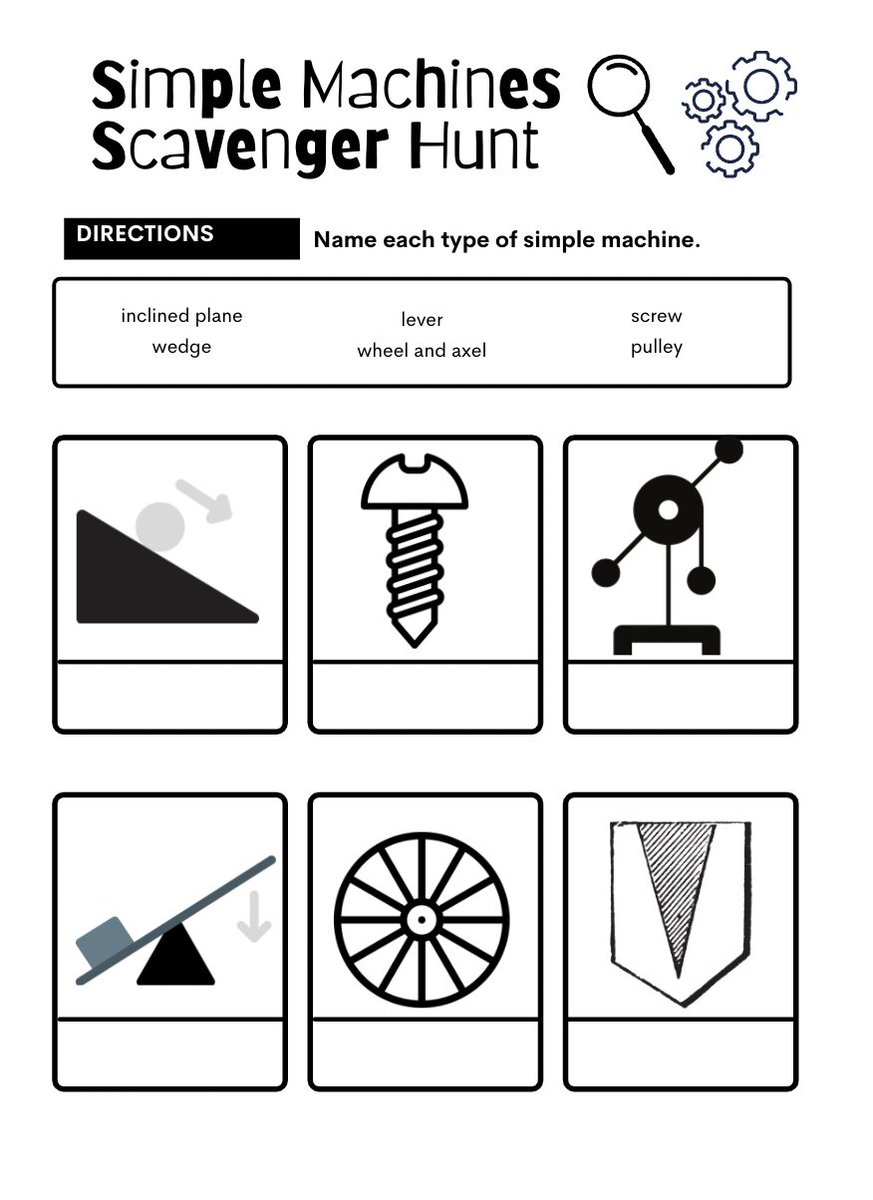 AmandaFoxSTEM's tweet photo. Looking for fun ways to teach #simplemachines? Try this @canva simple machines scavenger hunt I created! 

Combined with @quivervision #augmentedreality coloring page, and guided notes, &amp; you have a wonderful lesson! #arvrinedu #markertown #metainkbooks

https://t.co/5td15upgFz https://t.co/XWqKAyomQW