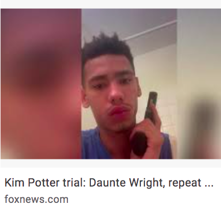 QasimRashid's tweet photo. Compare the photo @FoxNews posted of Daunte Wright vs the photo they posted of Kim Potter and you would think Wright was the cold blooded murderer and Potter was the innocent unarmed victim.

This is how Fox Media enables white supremacy in broad daylight. Barbaric. https://t.co/xed55iEQT2