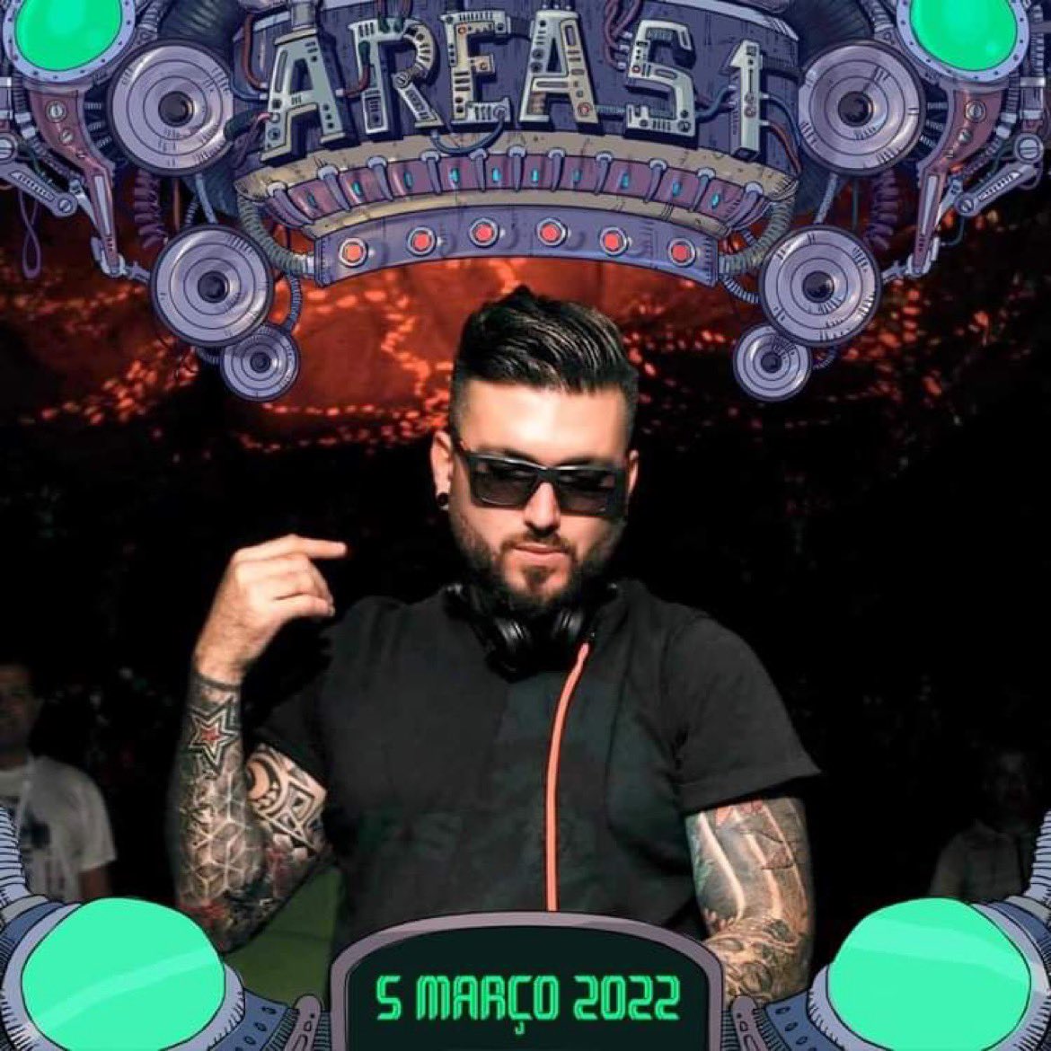Portugal is calling 🔥❤️🇵🇹 Area 51 by Samaveda Productions  - March 5th #VibeTribe #OneVibeOneTribe #MainstageRecords #MainstageBooking #Psytrance #Psychedelic #Fullon #Trance #Psy #Area51 #Samaveda #Portugal