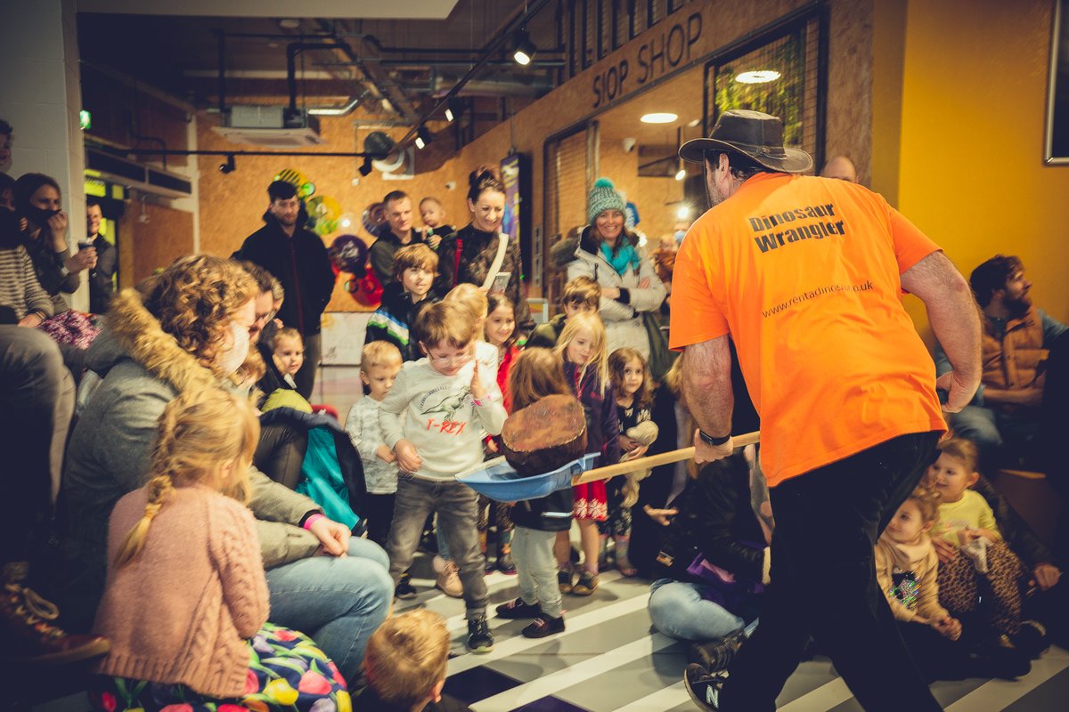 Thanks to everyone who braved Storm Eunice to come and join us for our Dino Day.

Thanks to <a href="/wrexhamcbc/">Wrexham Council</a> and <a href="/WelshGovernment/">Welsh Government</a> for funding Gaeaf Llawn Lles //Winter of Wellbeing and to <a href="/rentadinosaur/">RentADinosaur</a> for bringing some massive beasties along.

#Xplorescience