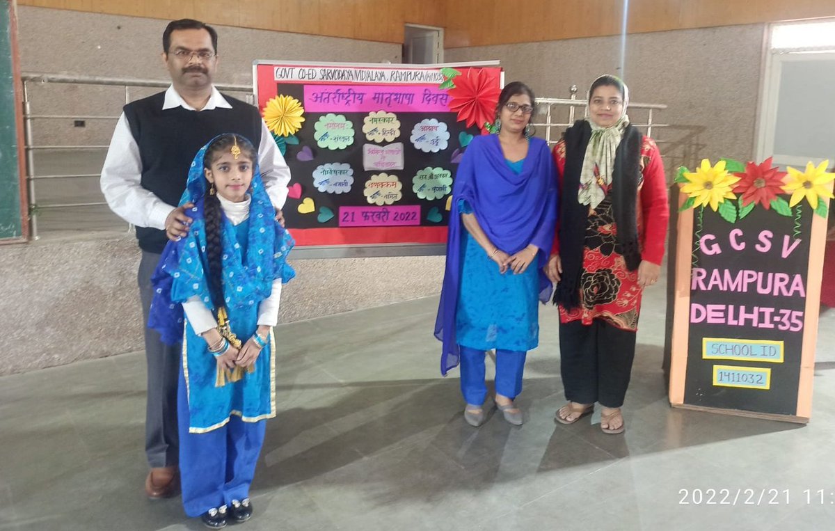 RampuraSchool's tweet photo. Today International Mother tongue day celebrated in @RampuraSchool, studnets with parents performed various activities eg dance, speech etc. Through these explained the importance of mother tongue in overall development of a child.
@Dir_Education @delhi_shiksha @msisodia https://t.co/zcfR6JklgL