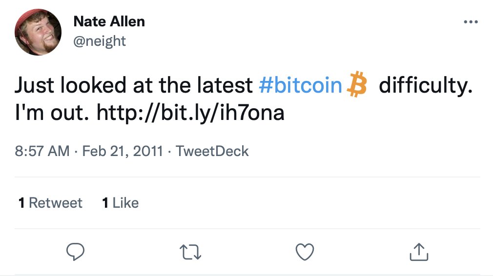 pete_rizzo_'s tweet photo. #Bitcoin price: $0.91 ✨ https://t.co/l1TPLcJVwp