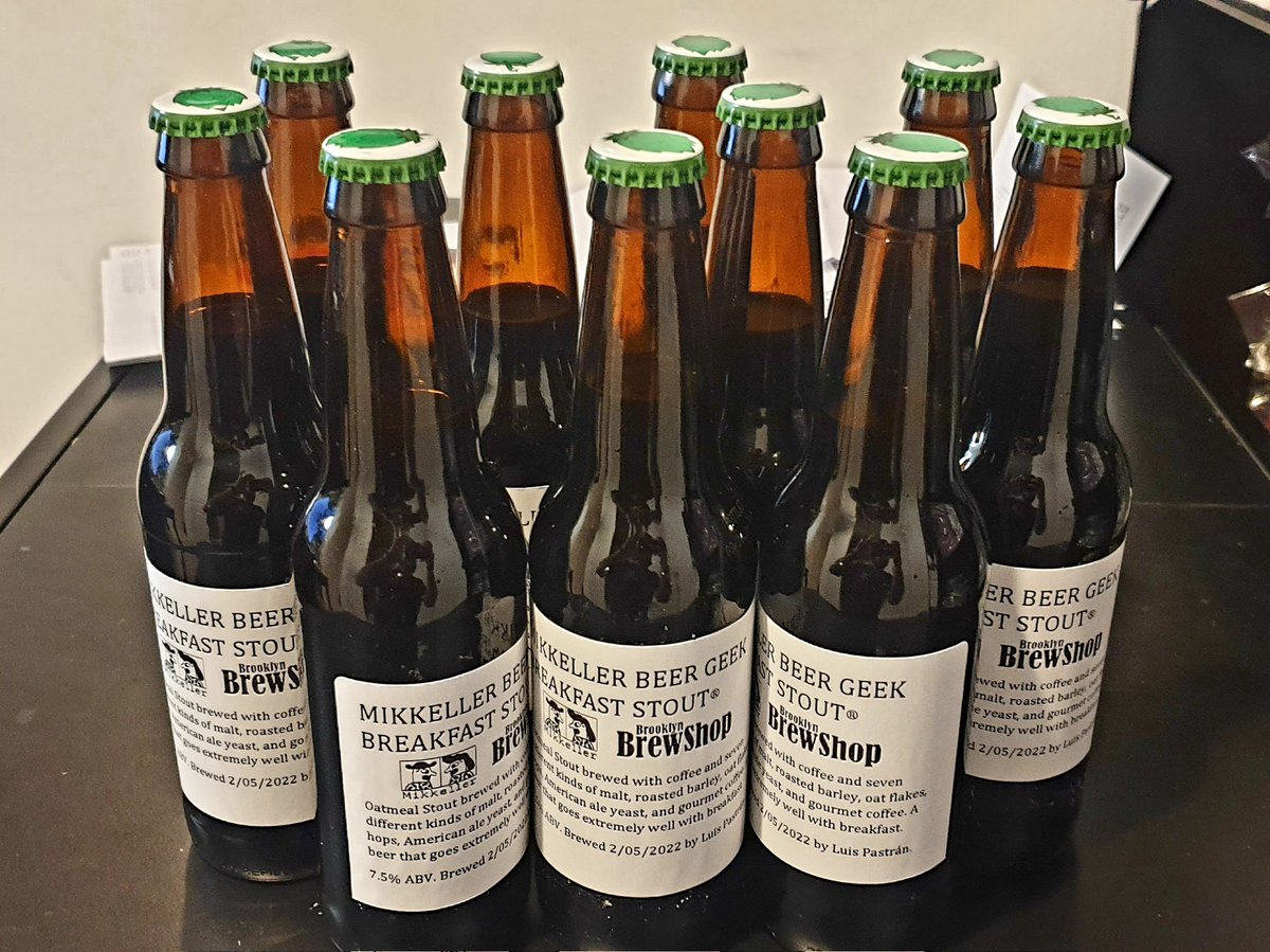 PastranL's tweet photo. Today was bottling day! Now for the long 14-day waiting period #MakeSomeBeer can't wait to try this brew out! Text @MikkellerBeer. Ingredients @bklynbrewshop https://t.co/EvMIZ3cqYQ