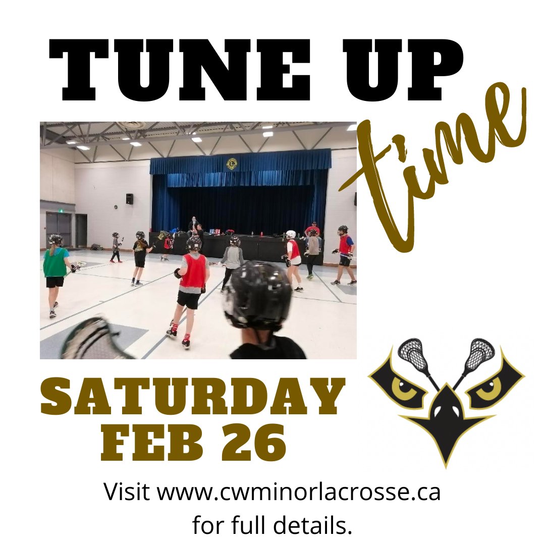 CWMinorLacrosse's tweet photo. Tune Up Time
Next Sat (Feb 26) is the first of 6 weeks that CWMLA players have to get out onto the floor & get a tune up in before the 2022 season starts.
https://t.co/3I4aWW8SHB
#fieldlacrosse #regstrationisopen #kidsneedtoplay #tuneup #getyoursticksout #playlacrosse #lacrosse https://t.co/Ka4xh1mGI1