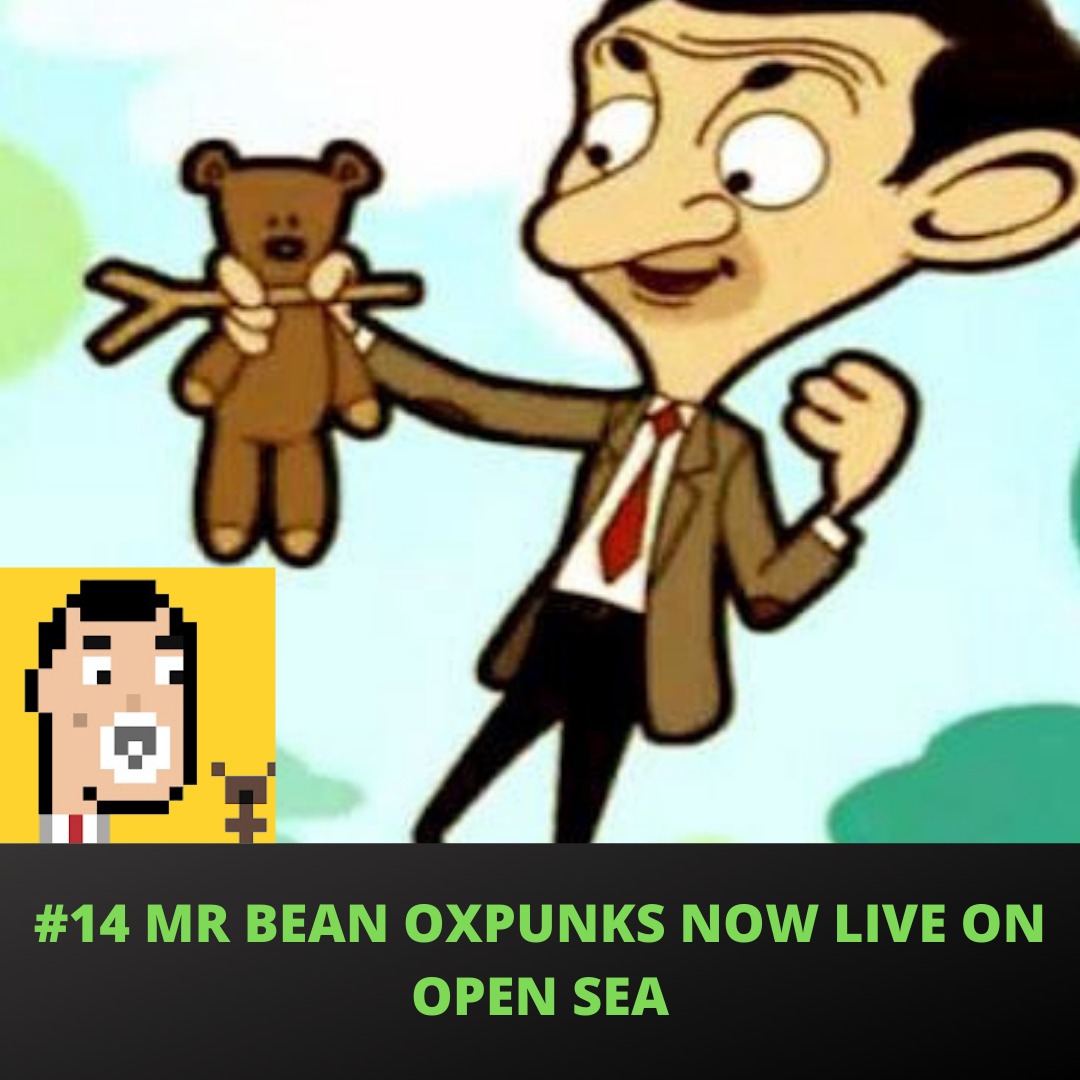 dark_punks's tweet photo. Oxpunks Triology
#14 MRBEAN IS OUT NOW LIVE ON OPENSEA
Link in Bio ⬆️

#Nfts #NFTGiveaway #NFTCommunity #NFTdrop #NFTProject #nftcollector #nftworlds #NFTProject #digitalart #DigitalMarketing #Ethereum #Blockchain #bitcoins #StopMotion #Crypto #Oxpunks #NFTsales https://t.co/tQ1peW2LVZ