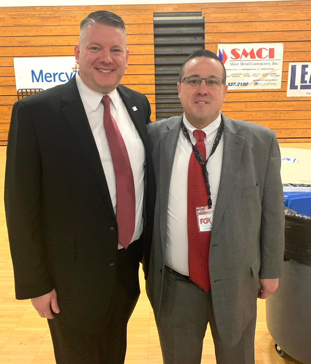 With Dr. Paul Fregeau, Fox C-6 Superintendent. Today, <a href="/FoxC6Schools/">Fox C-6 Schools</a> hosted the annual Jefferson County State of the County address at <a href="/SeckmanHigh/">Seckman High School</a>. Dr. Fregeau gave a great update on many exciting things happening in the district! #JeffCoMo #FoxC6Strong