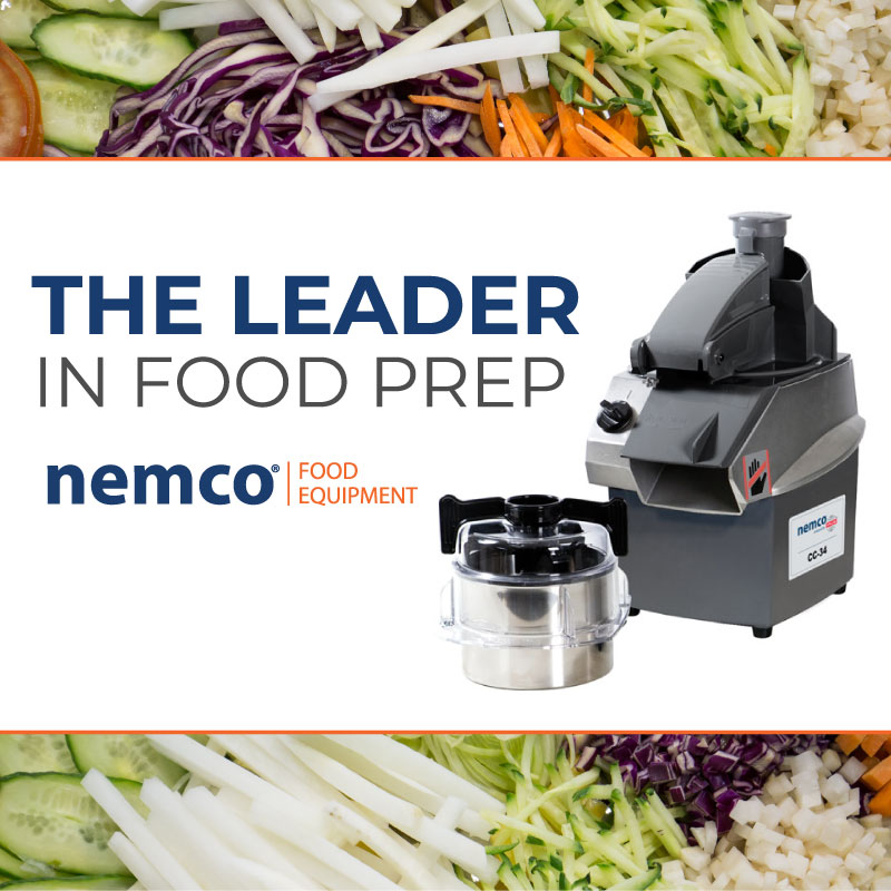 Improve efficiency w/ @NemcoFoodEquip Vegetable-Prep. Smart speed-to-torque engineering means slice, dice, shred, grate, crinkle-cut or julienne nearly any product/cheese in volumes never seen before. Call today to up your food prep game.
#foodprep  #vegetableprep #foodcutter