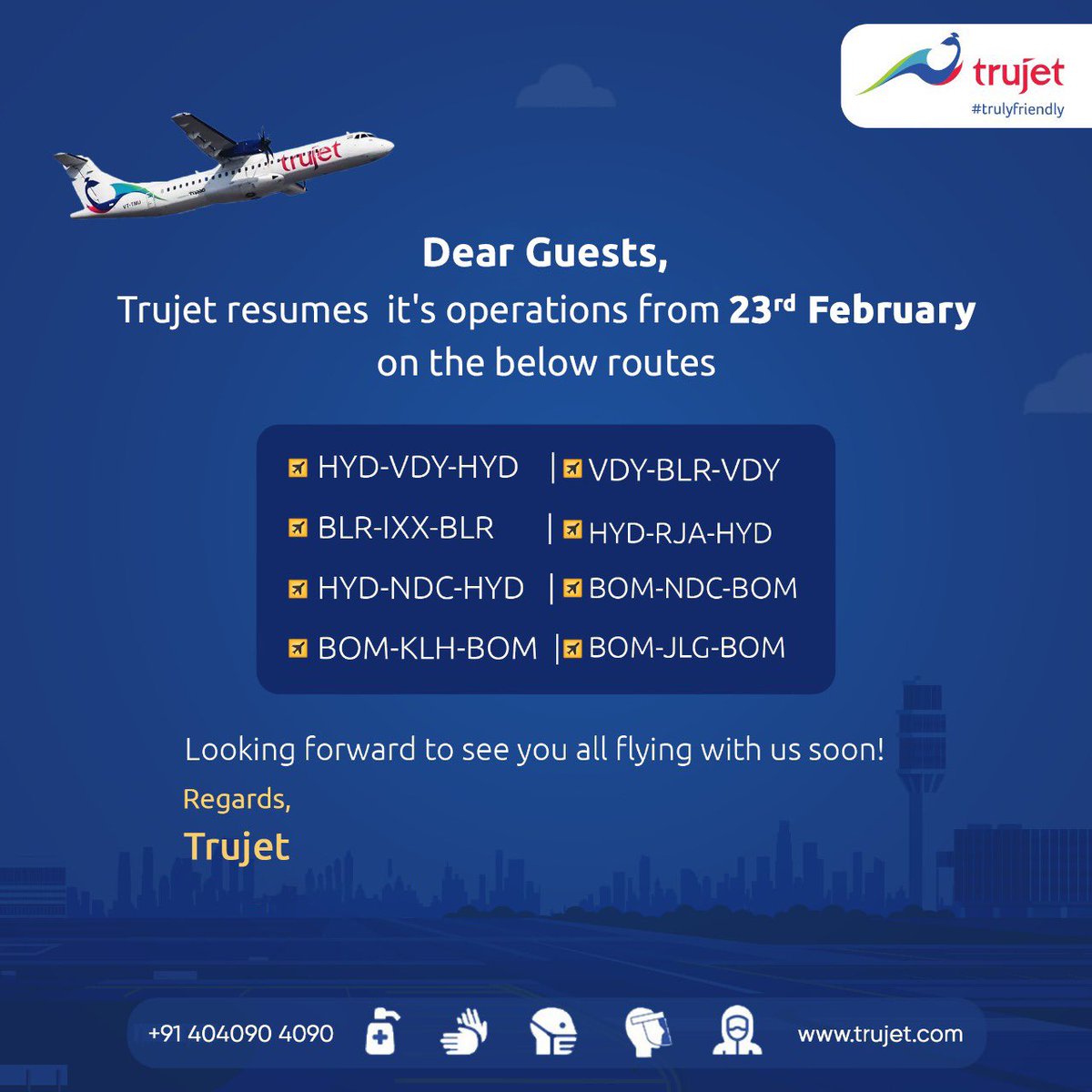 TruJet tweet media