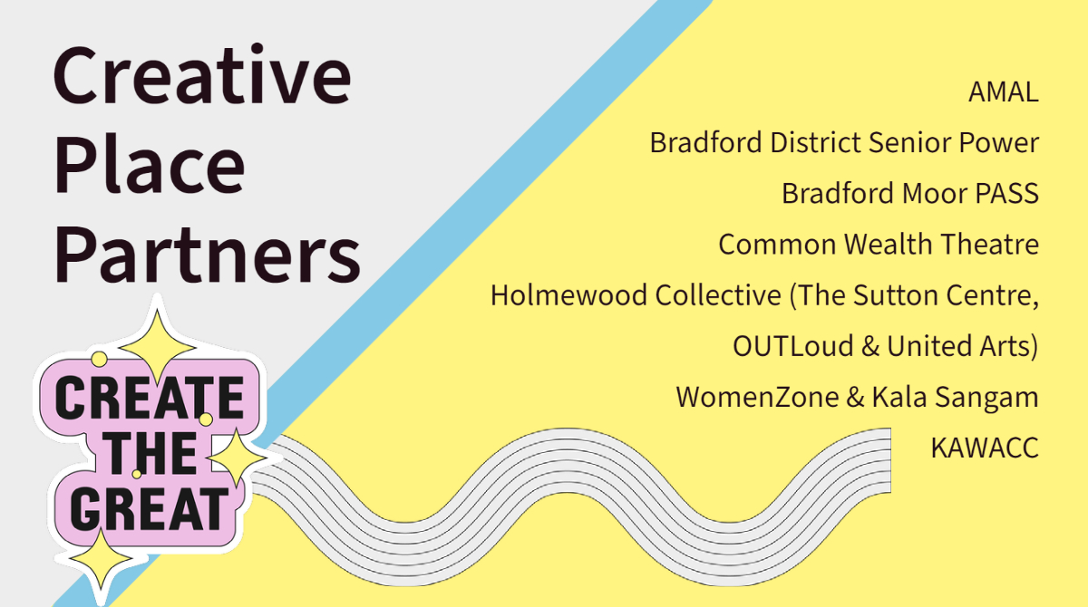 We're excited to announce our Creative Place Partners!

This programme aims to shift power & decision-making to local people. It will empower communities to shape & deliver their own arts and culture activities. 

We'll be sharing more info on each partner's next steps soon 🌟