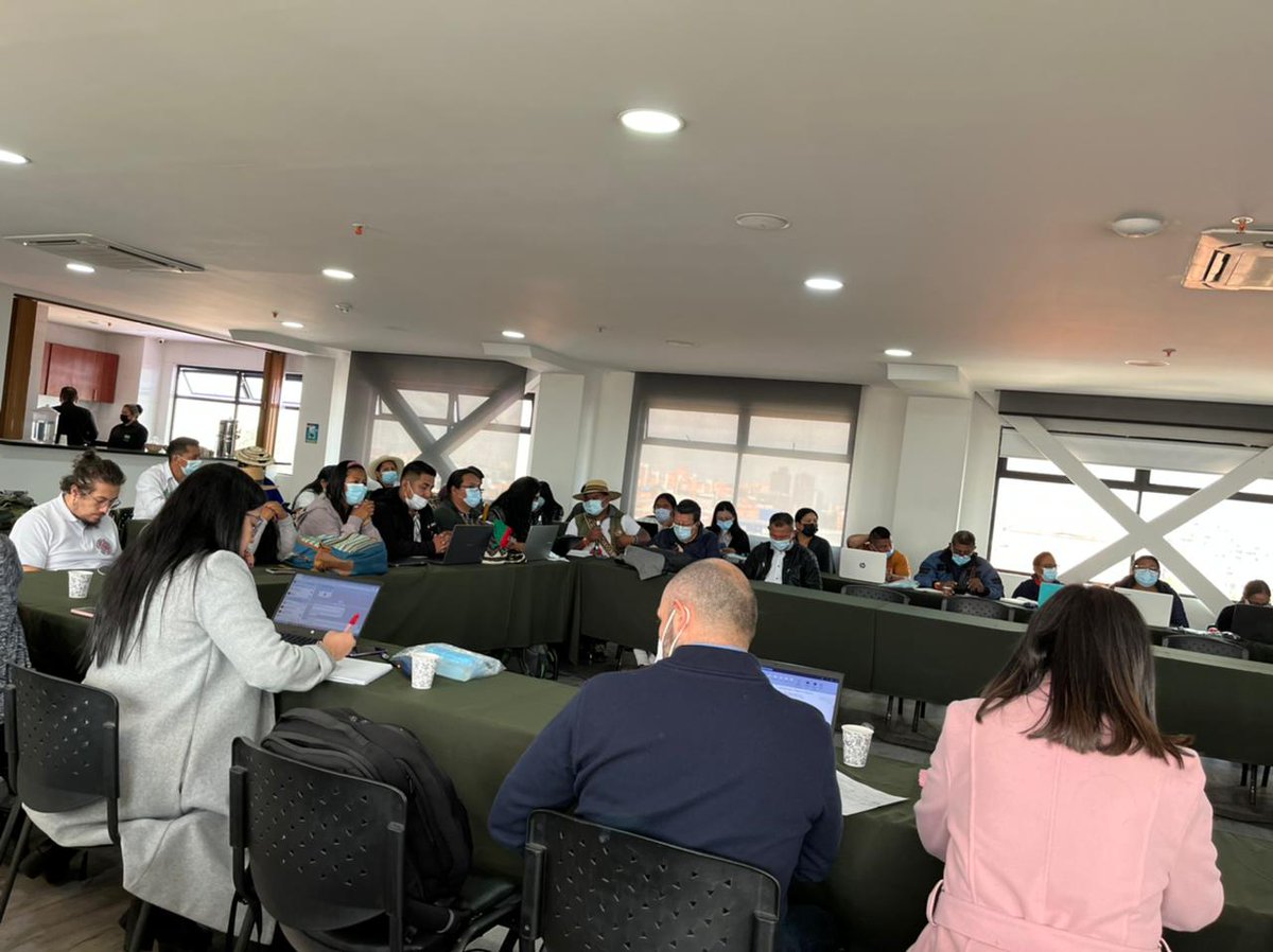 PAEColombiaOf's tweet photo. #Hoy la #UApA presente en la sesión 47 de la Comisión Nacional de Trabajo y Concertación en Educación para los Pueblos Indígenas #CONTCEPI, para continuar trabajando en la concertación del Proyecto de documento de norma SEIP (Sistema Educativo Indígena Propio). https://t.co/HIu6NqMEqe