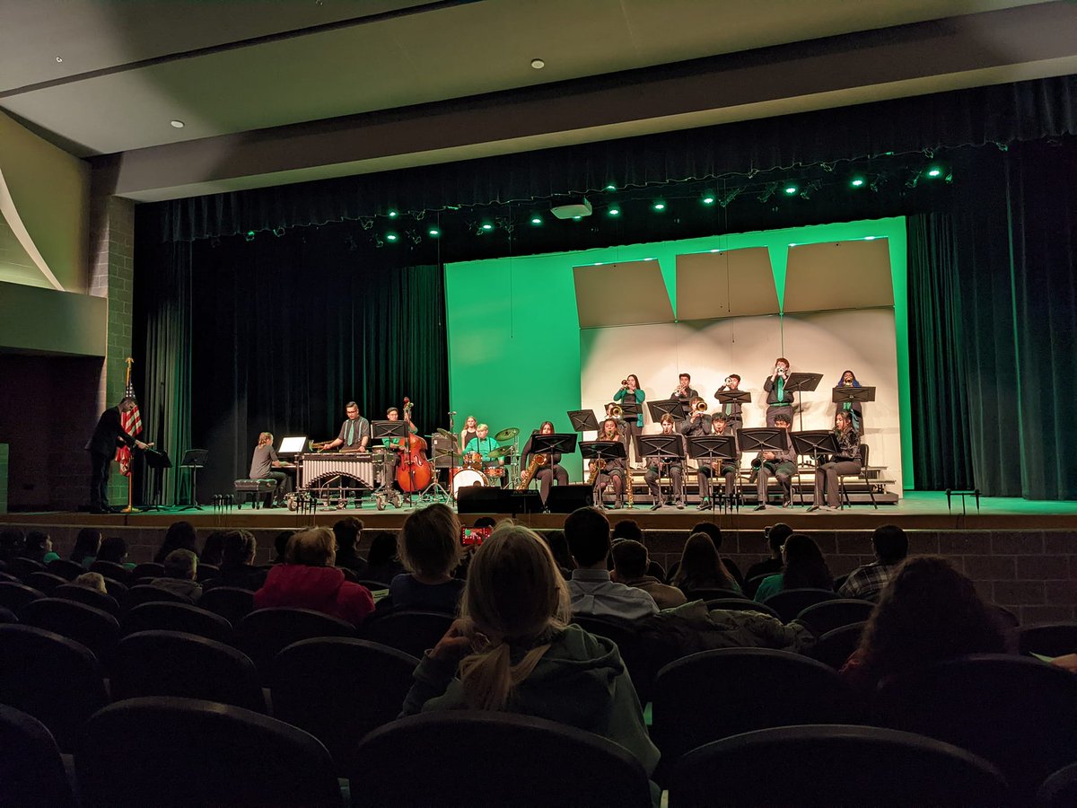 Good luck to our middle school and high school jazz bands as they compete at the NWIBA District Jazz Band Contest in Le Mars. Tornado Jazz will be competing for 1 of 2 spots at the Iowa Jazz Championships today in Class 4A. MS Jazz Band @ 11:45am; Tornado Jazz @ 2:50pm. #GoBand