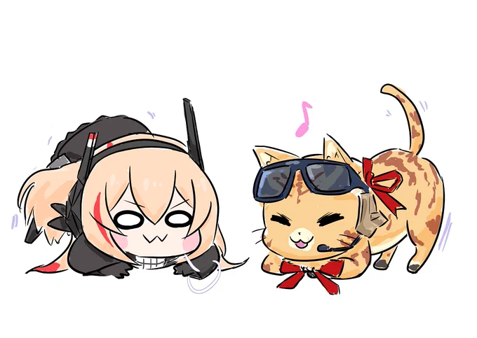 猫の日
世界友情の日
ヘッドホンの日
ÓwÒ
#ドルフロ
#少女前線
#GirlsFrontline
#どるふろ癒し編 