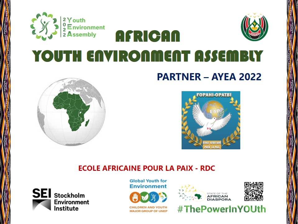 EmBiPaulNehemie's tweet photo. J'ai participé aujourd'hui à la session d'ouverture de "African Youth Environment Assembly" #AYEA 2022.
Je découvre pour ma 1ere fois l'existence du #SOAD @SOAD81476801 (State of African Diaspora) et son université 👏👏
"Un État sans frontières"
Ce concept m'a vraiment séduit 😍 https://t.co/OnMcdEWPuA