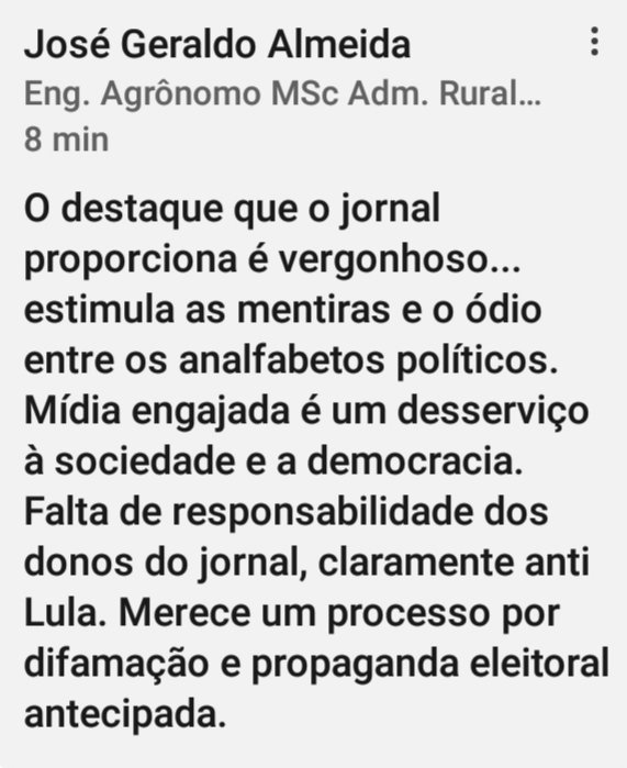 jogeral's tweet photo. Sobre o outdoor dos ruralistas fascistas  na Foia...
#Lula13Presidente https://t.co/DIc1hrfCMy