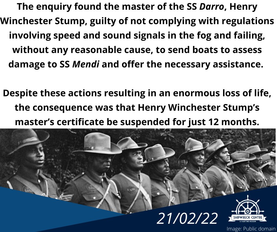 105 years ago today, our February #WreckOfTheMonth SS Mendi met its fate, taking 646 lives with it. Read this weeks entry to find out more about the circumstances surrounding its tragic loss #OnThisDay #OTD #WW1 #Maritime #History #Heritage #IsleOfWight #Shipwreck <a href="/maritimetrust/">Maritime Archaeology</a>