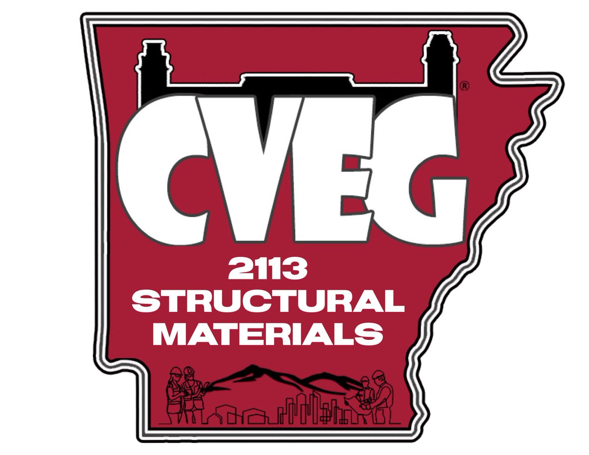 uofa_cveg's tweet photo. Structural Materials (CVEG 2113) discusses the production, properties, behavior, and structural applications of commonly used materials such as concrete, steel, and timber. #CivilEngineering #GOCivilEng #structuralmaterials #concrete #steel #asphalt #aggregate #UARK #UARKCVEG https://t.co/kF9WiO7Wfg