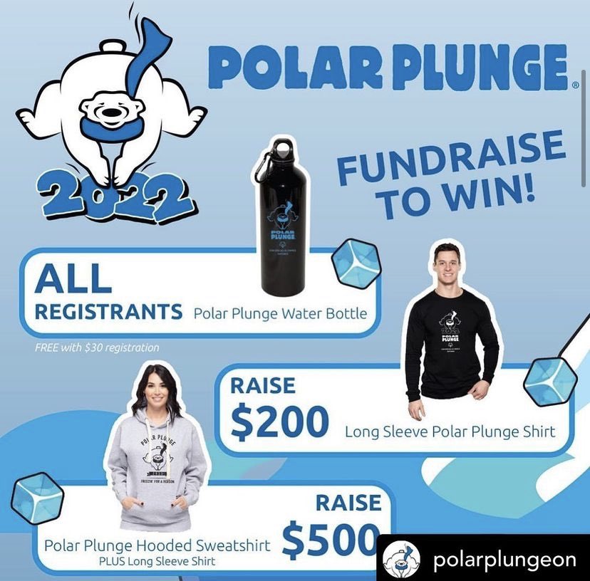 REGISTRATION IS OPEN -  
WE WILL BE HOSTING A LIVE EVENT -  Saturday March 26, 2022 - 180 Derry Rd Mississauga - $75 registration fee, raise $150 and your initial fee is waived ! 

ALL registrants receive a Polar Plunge water bottle! #freezinforareason <a href="/PeelPolice/">Peel Regional Police</a> <a href="/SOOntario/">Special Olympics Ontario</a>
