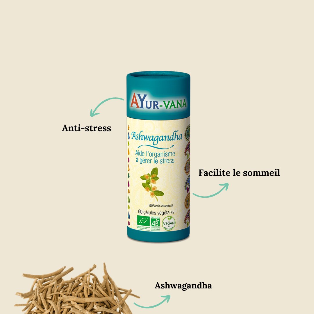Un petit coup de mou, du mal à dormir ? 😴

L'Ashwagandha est la plante qui régénère et rajeunit, cette plante agit sur l'organisme quand il en a besoin, anti-stress, elle facilite le sommeil.

Ce n'est pas pour rien qu'elle tire son nom du latin Withania somnifera. (somnifère)