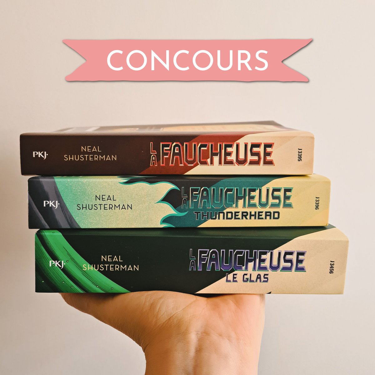 #CONCOURS Tentez de remporter la trilogie La faucheuse en poche !
Pour participer :
- suivez <a href="/pocket_jeunesse/">pocket_jeunesse</a>
- RT ce tweet
Le gagnant sera annoncé le 28/2
Bonne chance à tous !
- concours ouvert aux résidents de France métropolitaine, Belgique ou Suisse -
