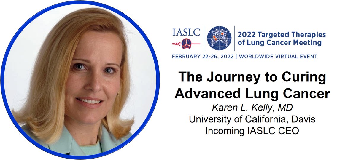 Join us at #TTLC22 on 2/22 for the Opening Keynote on The Journey to Curing Advanced Lung Cancer with <a href="/karenkellymd/">Karen Kelly</a>. Also, info re: ongoing clinical trials of the newest therapies for #lungcancer will be shared. Register Now: bit.ly/3ByeUox