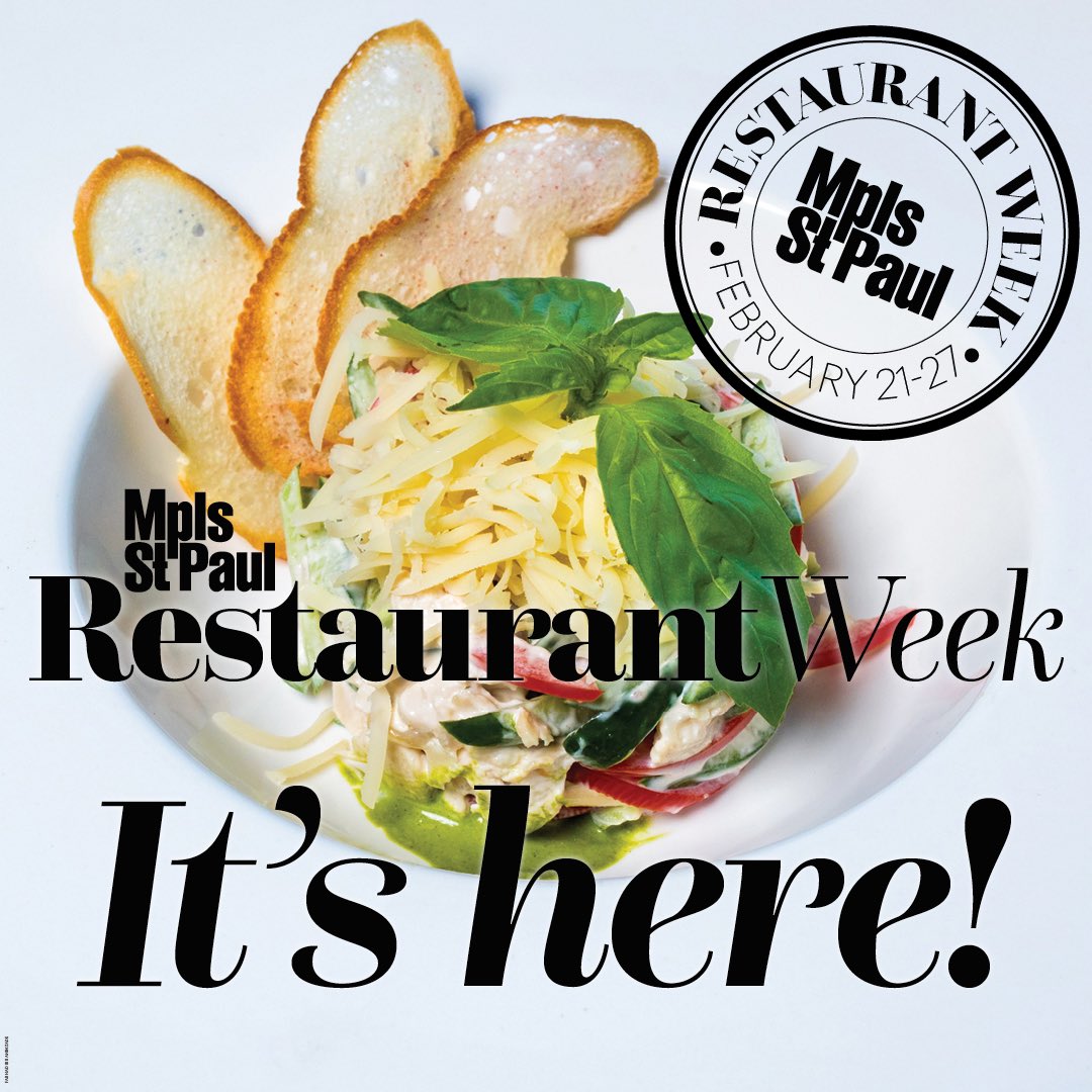 It's officially <a href="/mspmag/">Mpls.St.Paul Magazine</a> Restaurant Week! Reserve your spot in the North Loop or in Bloomington Feb. 21st-27th to dive into a multi-course Dinner menu for $35 or Lunch menu for $25! 

For the juicy menu details and to make a reservation with us, head to bit.ly/3sVNvJj!