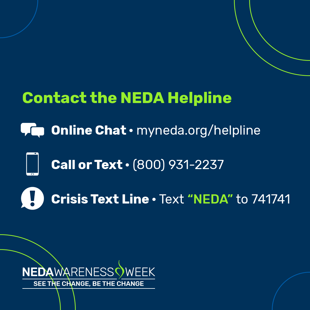 JacksonCountyPH's tweet photo. DYK? 28.8 million Americans experience an eating disorder during their lives. These disorders aren’t limited to young people + they aren’t always visible.
This #NationalEatingDisordersWeek, read up on the warning signs. Learn more + find help ➡️ https://t.co/vuCnRNgwNO. https://t.co/dTqDZnCipl