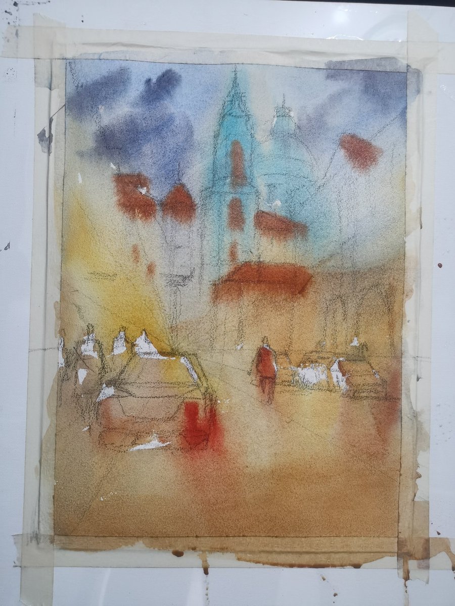 francislimart's tweet photo. Every one of us will agree that watercolor is UNPREDICTABLE sometimes it's frustrating. 

But as long as you trust the process and let watercolor work its magic, you'll convince your viewer that this piece is a GREAT ART❤️

GM Beautiful Peeps ❤️

#nft #nfteers https://t.co/6lfTV7SAxy