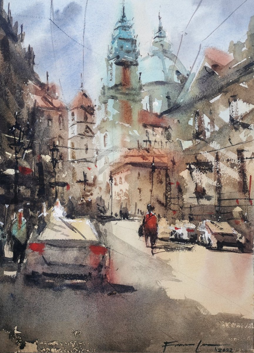 francislimart's tweet photo. Every one of us will agree that watercolor is UNPREDICTABLE sometimes it's frustrating. 

But as long as you trust the process and let watercolor work its magic, you'll convince your viewer that this piece is a GREAT ART❤️

GM Beautiful Peeps ❤️

#nft #nfteers https://t.co/6lfTV7SAxy