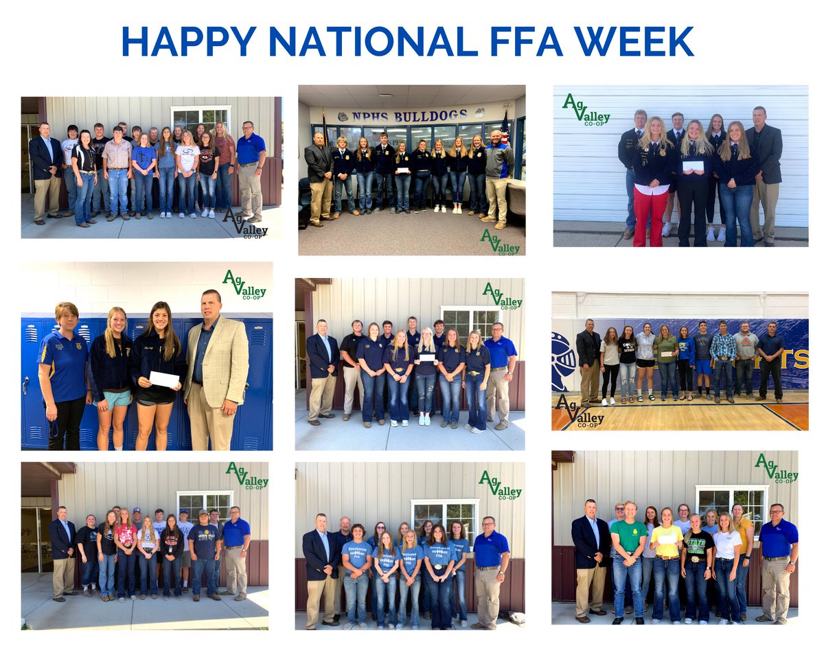 agvalleycoop's tweet photo. Happy National FFA Week!

We're always proud to support the future of agriculture.

#WeAreAgValley #BuildingTomorrowTogether #NationalFFAWeek https://t.co/IMJdCEHiCv