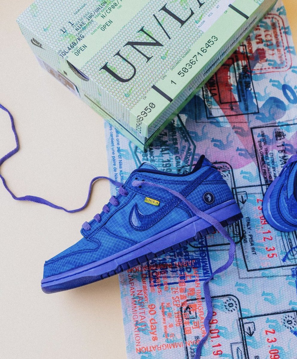 nicekicks's tweet photo. “Indigo Dye” Custom Union LA x Nike Dunk Lows. 🧿 https://t.co/rq4JuVgOJb