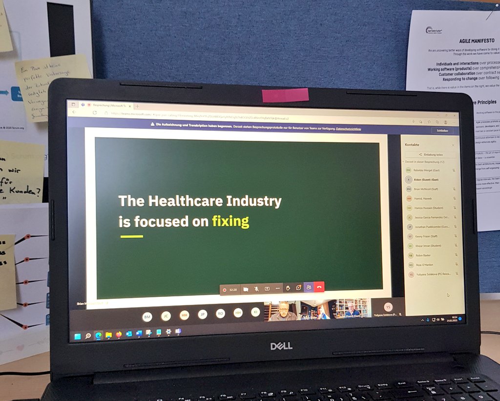 What a great first day at the Entrepreneurship Week ending with an interesting talk by Adrian Petrie, Managing partner at New England Medical Innovation centre, about innovation in the Medical Tech industry. #UoDEntWeek22 <a href="/UoDEnterprise/">Centre for Entrepreneurship, University of Dundee</a>