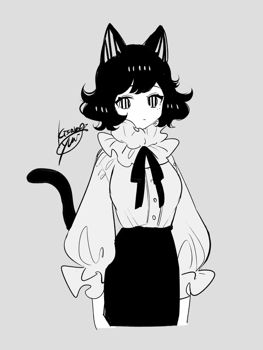 🐈‍⬛ストライプちゃん🖤
#創作 