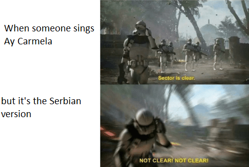 It was clear to them. Сектор клир. Sector is Clear not Clear not Clear. Sector Clear Мем. Sector Clear Star Wars.